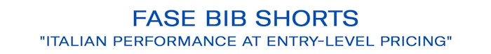 Fase Bib Shorts 'Italian Performance at Entry-Level Pricing'