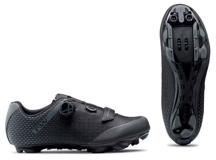 Northwave MTB shoes, side and sole view